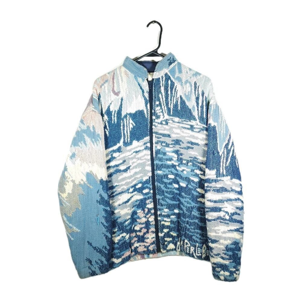 Maxson Tapestri Vtg Unisex One Size Cotton Woven Nature Tapestry Jacket Sweater